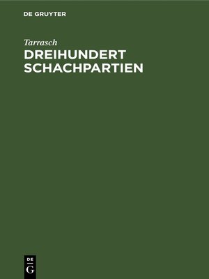 cover image of Dreihundert Schachpartien